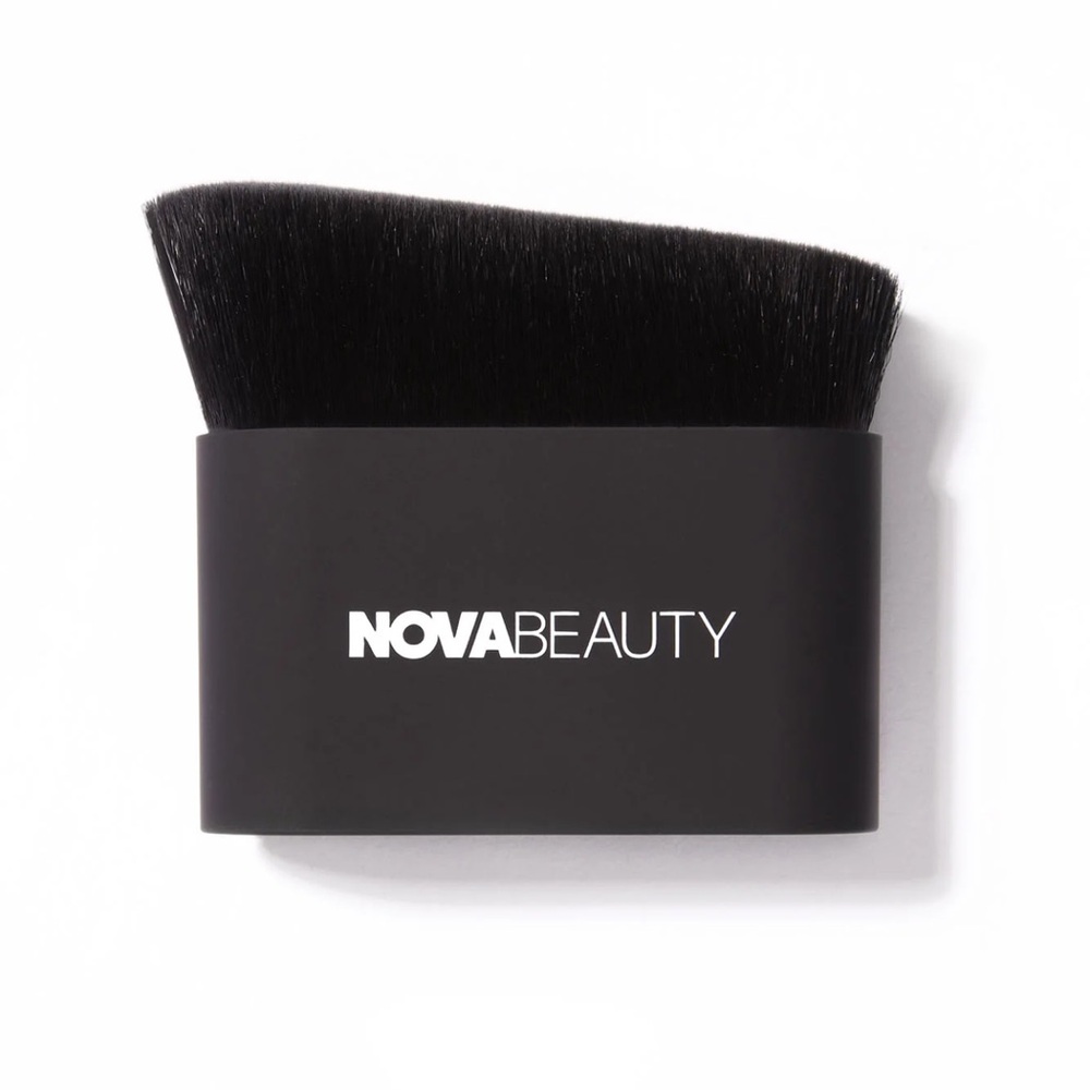 New Nova Beauty Kabuki 01 NOVABEAUTY Glow Effect Face Body Kabuki Brush - Black